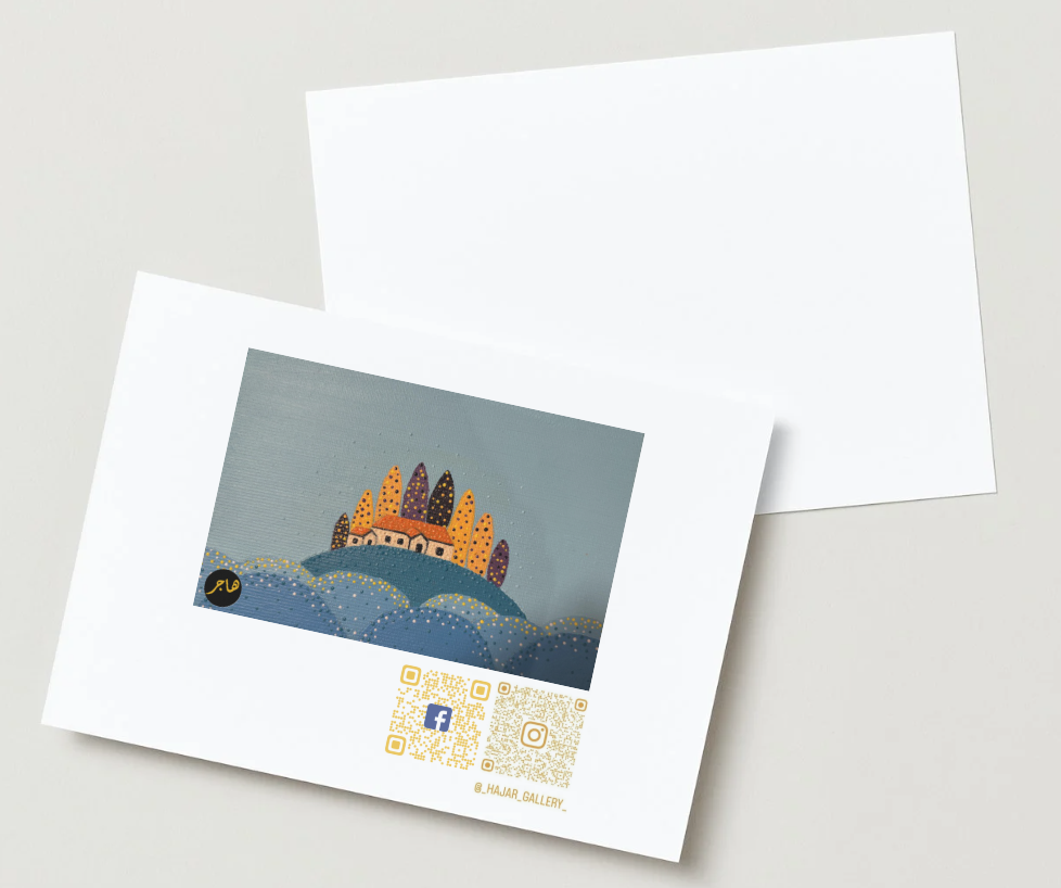 Houses on Blue Hill Postcard